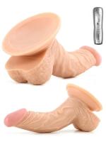 Erofoni Süper Realistik 16 CM Titreşimli Vantuzlu Gerçekçi Vibratör Penis