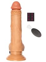 Erofoni Usb Şarjlı 19 Cm ileri Geri Hareketli Uzaktan Kumandalı Titreşimli Süper Realistik Vibratör Penis