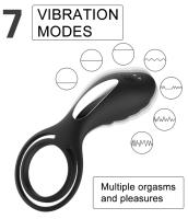 Erofoni Usb Şarjlı Su Geçirmez 7 Mod Titreşimli Süper Teknolojik Penis Halkası