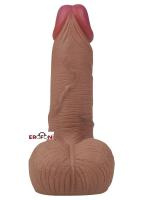 Erofoni Çift Katmanlı İçi Boş 16 CM Ultra Süper Realistik Medikal Silikon Penis Kılıfı