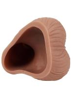 Erofoni Çift Katmanlı İçi Boş 16 CM Ultra Süper Realistik Medikal Silikon Penis Kılıfı