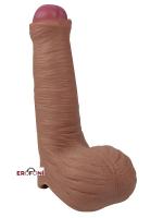 Erofoni Çift Katmanlı İçi Boş Sleeve 16 CM Ultra Süper Realistik Medikal Silikon Penis Kılıfı