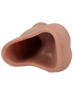Erofoni Çift Katmanlı İçi Boş Sleeve 16 CM Ultra Süper Realistik Medikal Silikon Penis Kılıfı