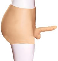 Erofoni Giyilebilir Şort Model Komple Full Realistik 17 CM Süper Panty Strapon Dildo Penis