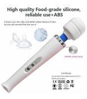 Erofoni Kablolu 34 Cm Yüksek Teknolojik 10 Hız Titreşimli Klitoral White Erotik Masaj Vibratörü