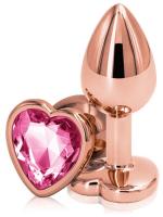 Erofoni Paslanmaz Alüminyum Alaşımlı 9 Cm Çelik Metal Taşlı Gold Anal Gevşetici Alıştırıcı Plug