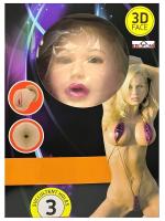 Erofoni Sarı Saçlı Büyük Boy Sesli Titreşimli Süper Realistik 3 Işlevli Şişme Bebek Kadın Manken