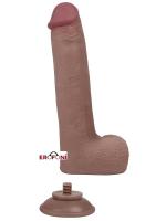 Erofoni Süper Realistik 21 CM Kayan Derili Çift Katmanlı Vantuzlu Yapay Dildo Penis