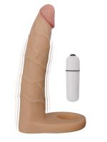 Erofoni Süper Realistik Titreşimli 16 CM Penise Takılan İlave Ek Vibratör Penis