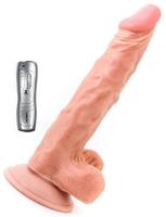 Erofoni Ultra Realistik 23 CM Titreşimli Vantuzlu Süper Gerçekçi Vibratör Penis
