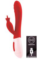 Erofoni Usb Şarjlı 20 Cm Çift Motorlu Teknolojik 12 Mod Titreşimli Kaliteli Mor Rabbit Tavşan Vibratör