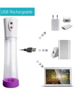 Erofoni Usb Şarjlı 20 CM Otomatik Vakumlu Penis Pompası + 3 Pompa Başlığı