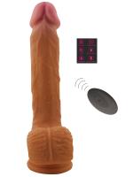 Erofoni Usb Şarjlı 23 Cm ileri Geri Hareketli Uzaktan Kumandalı Titreşimli Süper Realistik Vibratör Penis