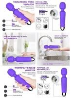 Erofoni Usb Şarjlı Su Geçirmez 28 Hız Teknolojik Titreşimli 19 CM Purple Erotik Masaj Vibratörü