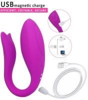 Erofoni Uzaktan Kumandalı Usb Şarjlı Su Geçirmez We Vibe Model Titreşimli Süper Teknolojik Purple Vibratör