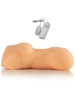 Erofoni Vücut Şeklinde Güçlü Titreşimli 14 CM Realistik Suni Yapay Vajina El Mastürbatörü