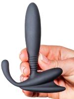 Erofoni G-Spot ve Prostat Uyarıcılı Unisex Anal Gevşetici Alıştırıcı Siyah Plug