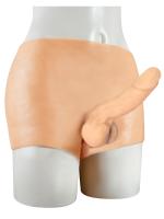 Erofoni Giyilebilir Şort Model Komple Full Realistik 17 CM Süper Panty Strapon Dildo Penis