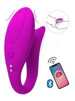 Erofoni Telefon Uyumlu Usb Şarjlı Su Geçirmez We Vibe Model App Uygulamalı Titreşimli Teknolojik Purple Vibratör