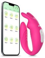 Erofoni Telefon Uyumlu Usb Şarjlı Su Geçirmez We Vibe Model App Uygulamalı Teknoloji Titreşimli Pink Vibratör