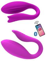 Erofoni Telefon Uyumlu Usb Şarjlı Su Geçirmez We Vibe Model App Uygulamalı Titreşimli Teknolojik Purple Vibratör