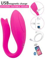 Erofoni Telefon Uyumlu Usb Şarjlı Su Geçirmez We Vibe Model App Uygulamalı Titreşimli Pink Teknolojik Vibratör